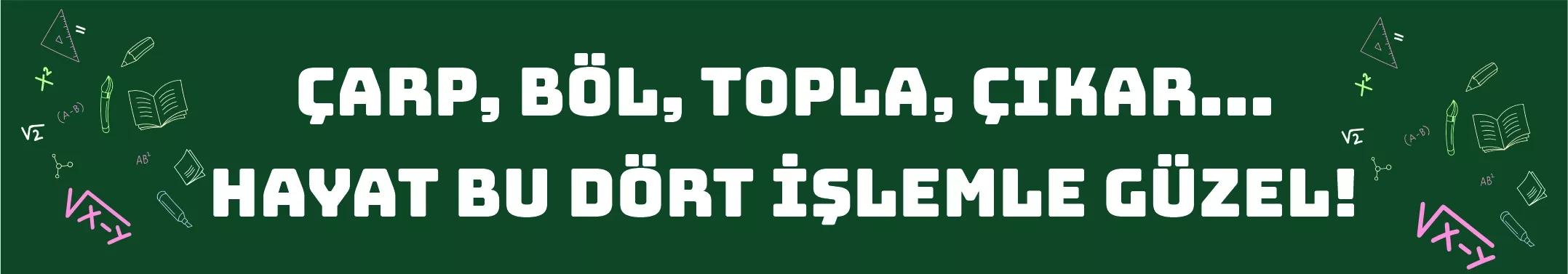 Matematik Sokağı Kiriş Yazısı