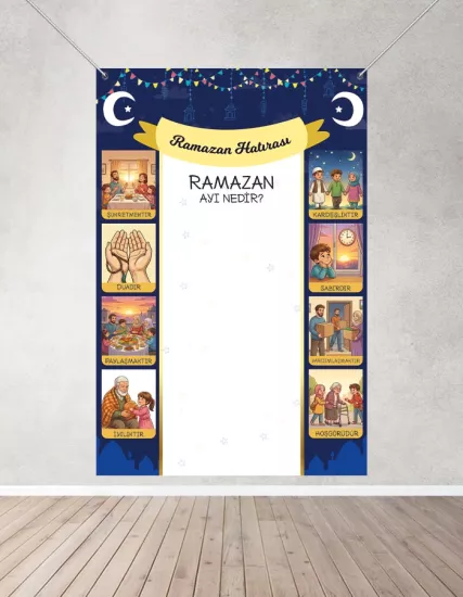 Ramazan Hatırası Hatıra Fotoğraf Brandası 160x200