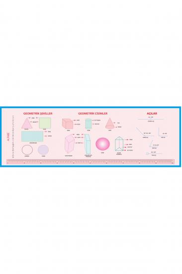 Gizil Öğrenme Okul Sırası Folyo Kaplama Sticker - Geometrik Şekiller