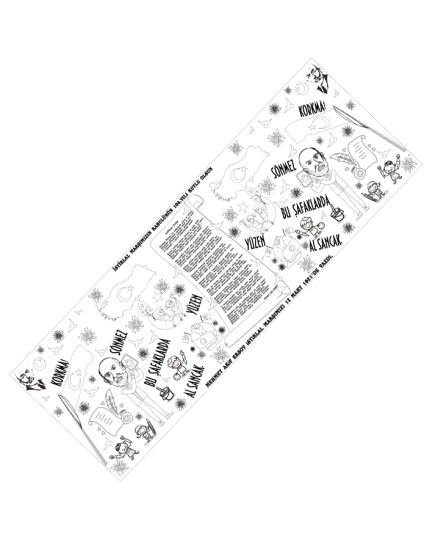 12 Mart İstiklal Marşı Dev Rulo Boyama 3 60x170cm