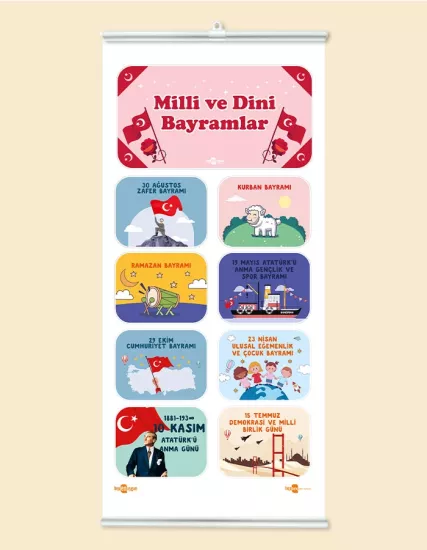 Milli ve Dini Bayramlar Panosu Çıtalı Branda Baskı
