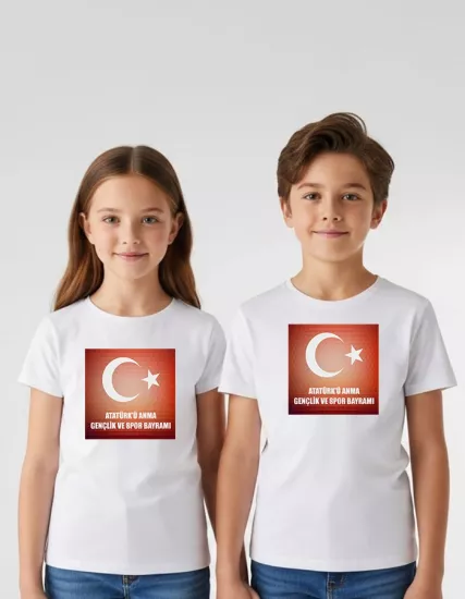 19 Mayıs Baskılı Tişört T5