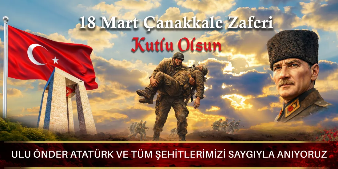 18 Mart Çanakkale Zaferi Branda Pano 100x200cm