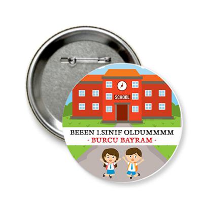 Okula Hoşgeldin Rozeti (İsimli)