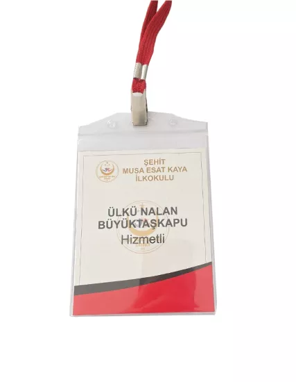 Pvc Kaplı Personel, Öğretmen Yaka Kartı