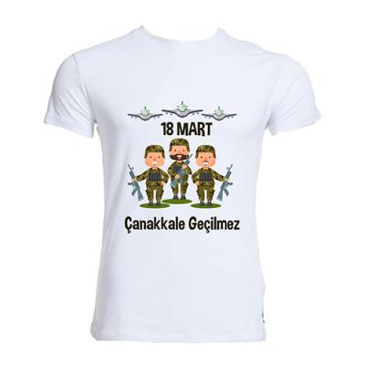 18 Mart Çanakkale Baskılı Tişört T2