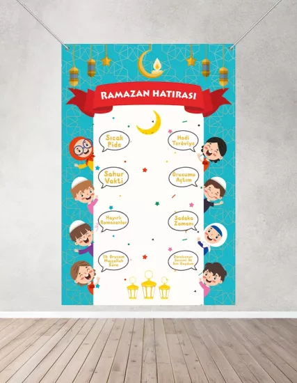 Ramazan Hatırası Hatıra Fotoğraf Brandası 160x200