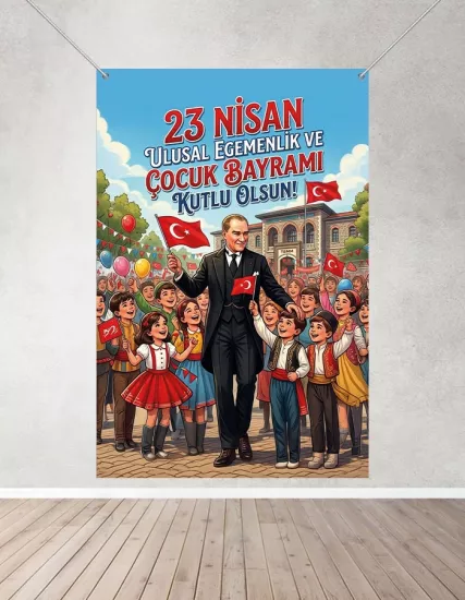 23 Nisan Hatırası Branda Afişi 100x150