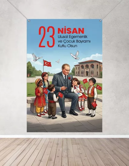 23 Nisan Hatırası Branda Afişi 160x200