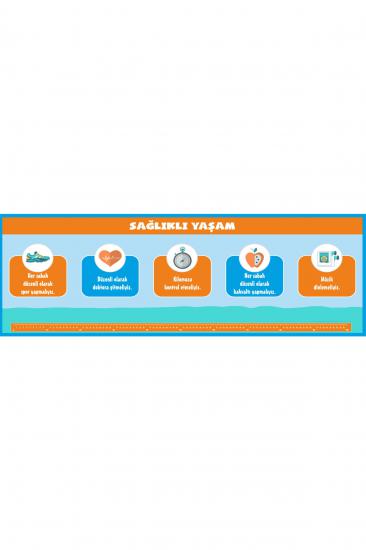 Gizil Öğrenme Okul Sırası Folyo Kaplama Sticker - Sağlıklı Yaşam