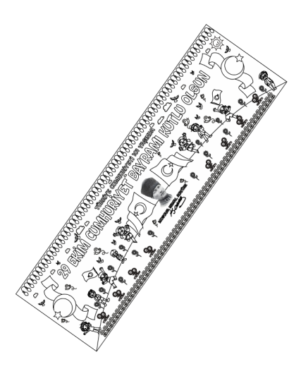 29 Ekim Dev Rulo Boyama 60x200cm