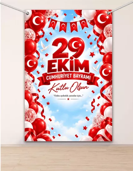 29 Ekim Cumhuriyet Bayramı Hatıra Fotoğraf Panosu 100x150 