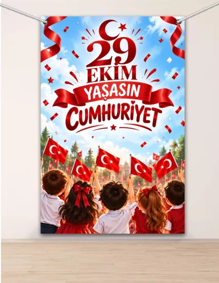 29 Ekim Cumhuriyet Bayramı Hatıra Fotoğraf Panosu 100x150 