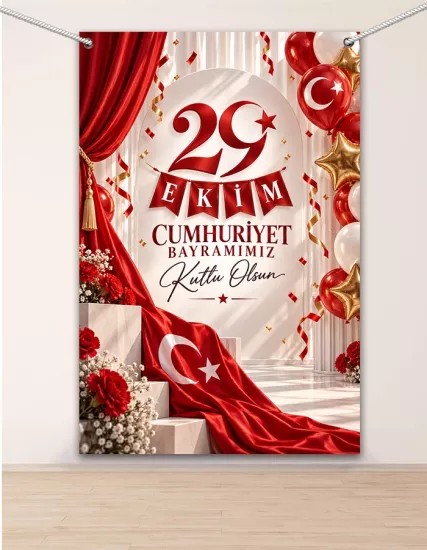 29 Ekim Cumhuriyet Bayramı Hatıra Fotoğraf Panosu 100x150 