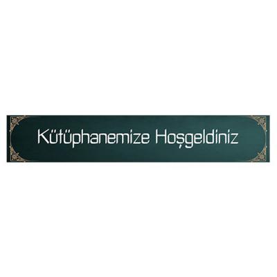 Kütüphane Kiriş Yazısı