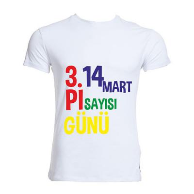 Pi Günü Baskılı Tişört T4