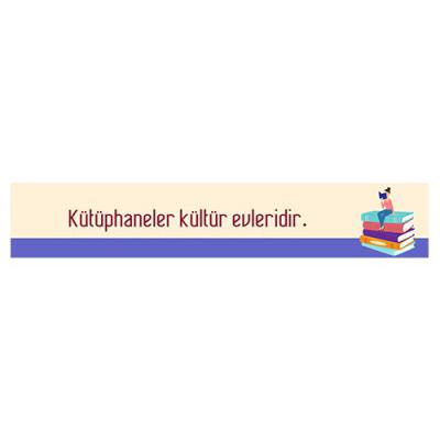 Kütüphane Kiriş Yazısı