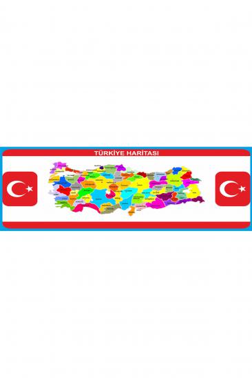 Gizil Öğrenme Okul Sırası Folyo Kaplama Sticker - Türkiye Haritası
