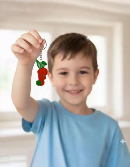 İsme Özel Karne Hediyesi 3D Baskılı Anahtarlık 3 Adet