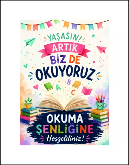 Okuma Bayramı Afişi (Model 2)