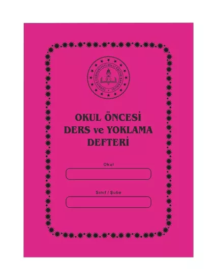 Anaokulu Ders Ve Yoklama Defteri
