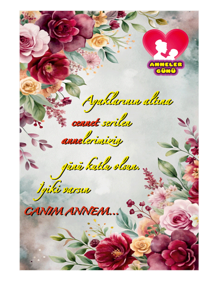 Anneler Günü Hatıra Fotoğraf Panosu Branda 150x200