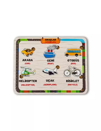 Ahşap Araçlar Eğitim Panosu
