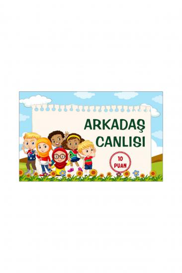 Arkadaş Canlısı Öğrenci Başarı Kartı 25 Adet