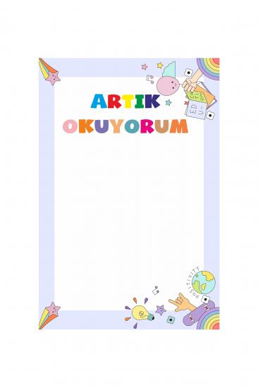 Artık Okuyorum Hatıra Fotoğraf Panosu Branda 100x150