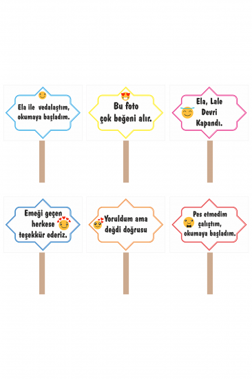 Okuma Bayramı El Pankartı 6’lı Set