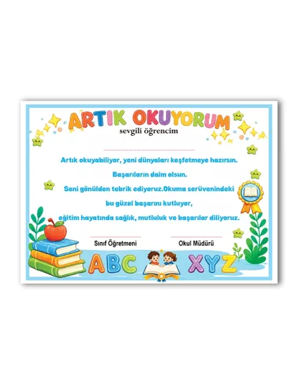 Artık Okuyorum Belgesi