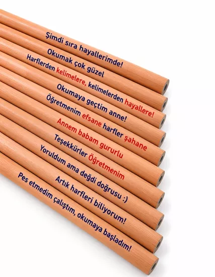 Öğreten Kalem Artık Okuyorum Baskılı Kurşun Kalem – 10’lu Hediye Seti (Model 2)