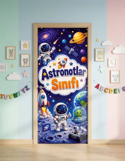 Anasınıfı Kapı Giydirme (Astronotlar)
