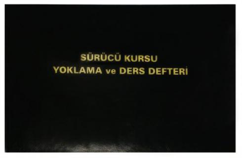 Sürücü Kursu Ders Ve Yoklama Defteri (Ciltli)