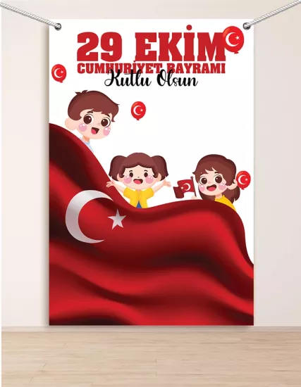29 Ekim Cumhuriyet Bayramı Hatıra Fotoğraf Panosu 100x150 