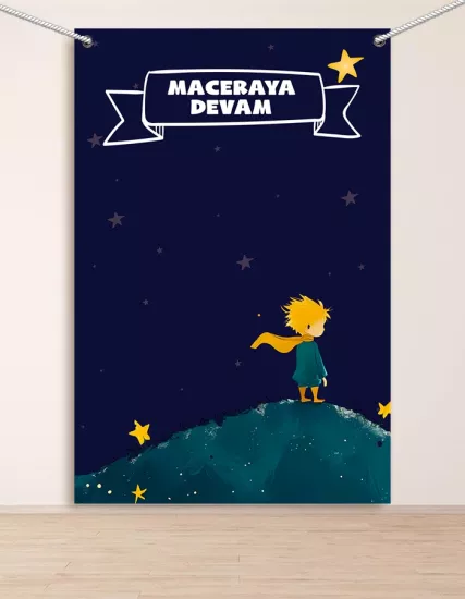 Maceraya Devam Hatıra Fotoğraf Panosu Branda 160x200