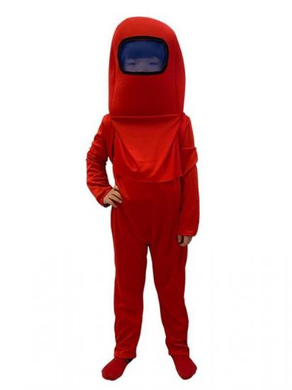 Among Us Cosplay Uzaylı Astronot Kostümü Kırmızı