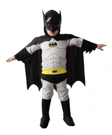 Batman Kostümü Kaslı Lüks