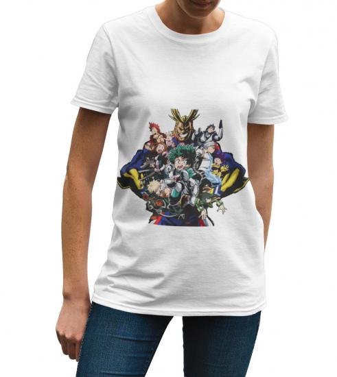 My Hero Academia Anime Baskılı Yetişkin Tişört