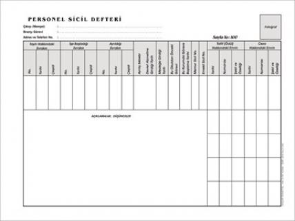 Sicil Defteri (Öğretmen Ve Memur İçin)