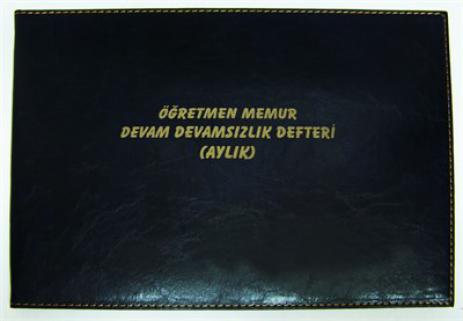 Öğretmen - Memur Devam Devamsizlik Defteri (Baskı - 400 Sayfalık)