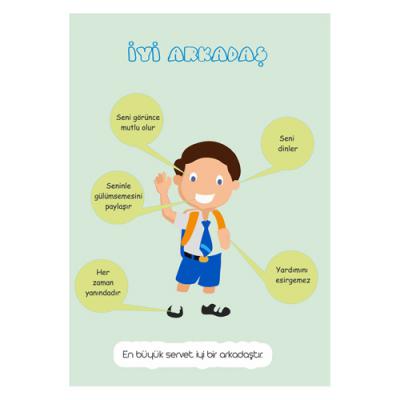 Yerlere Çöp Atmayalım Afişi, Başarı Afişi, Adalet Afişi, İyilik Afişi, Yardımseverlik Afişi, Başarılı Olmak İçin Afişi, Motive Olmak İçin Afişi