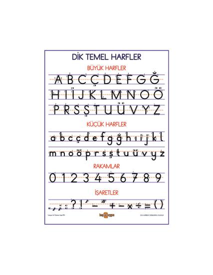 Dik ve Temel Harfler Afişi