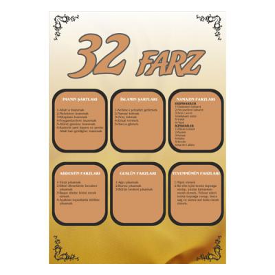 Din Kültürü Ders Afişleri, Abdest Almayı Öğreniyorum Afişi,32 Farz Afişi, Namaz Afişi, Zekat Afişi, Hac Afişi, Oruç Afişi