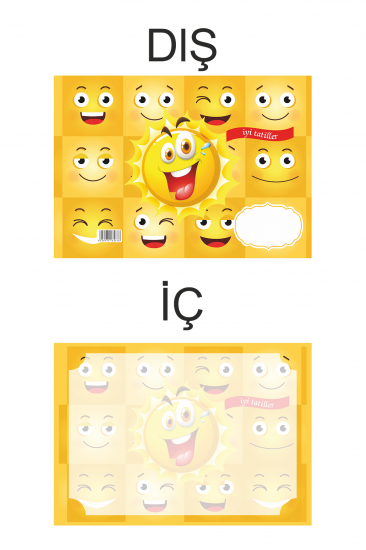 Emoji Karne Kabı & Karne Kılıfı