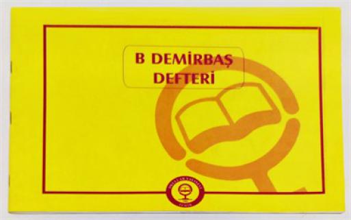 B Demirbaş Eşya Defteri (80 Sayfalık)