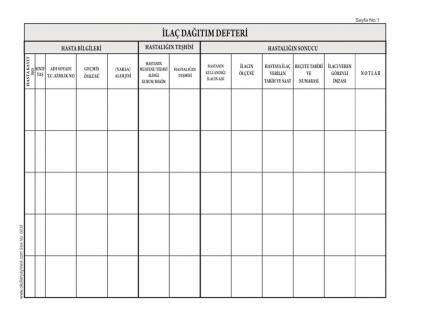 İlaç Dağıtım Defteri