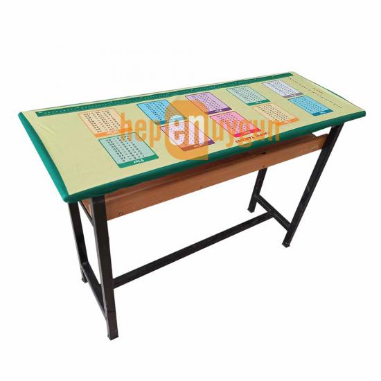 Gizil Öğrenme Baskılı Sıra Örtüsü - (Çarpım Tablosu-1)
