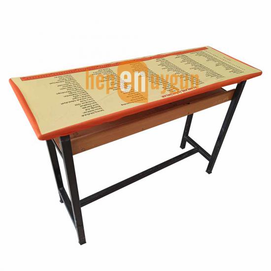 Gizil Öğrenme Baskılı Sıra Örtüsü - (Eş Anlamlı Sözcükler)