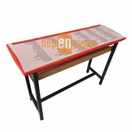 Gizil Öğrenme Baskılı Sıra Örtüsü - (İngilizce Sözcükler-1)